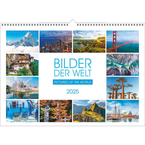 Afbeeldingen van de wereldkalender 2025