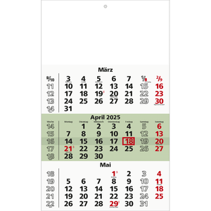 3-maands kalender "Augsburg" 2025