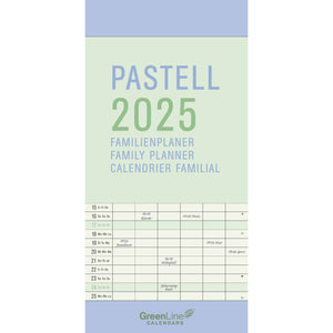 GreenLine Pastel Familieplanner 2025