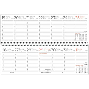 Bureaukalender blauw 1W/1S 2025