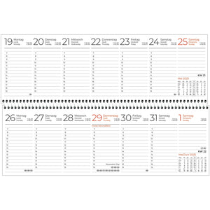 Bureaukalender recycling 1W/1S 2025