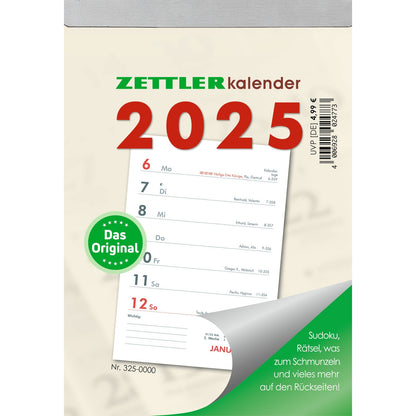 Wekelijkse scheurkalender 2025