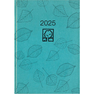 Zakkalender turquoise Blauwe Engel 2025