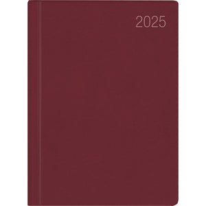 Zakkalender bordeaux 1W/2S 2025