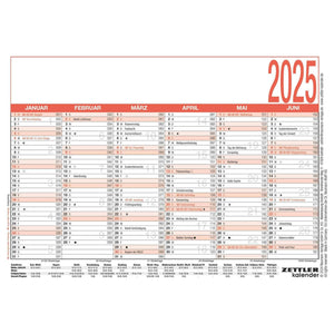 Werkdagkalender A6 2025