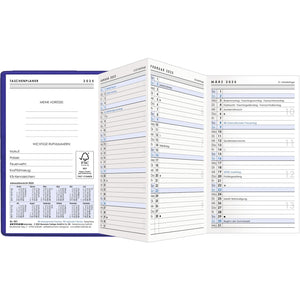 Zakplanner Leporello PVC turkoois 1M/1S 2025