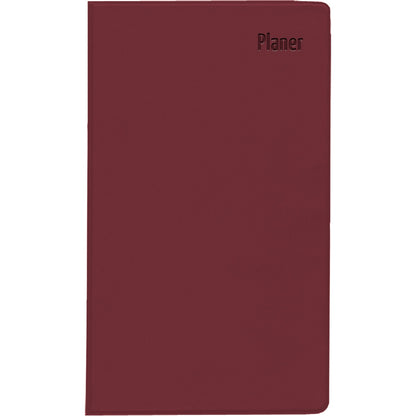 Zakplanner Leporello PVC bordeaux 1M/1S 2025