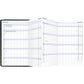 Zakplanner Leporello PVC zwart 1M/2S 2025