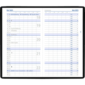 Zakplanner 1M/2S diverse kleuren 2025