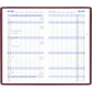 Zakplanner bordeaux 32 pagina's 2025