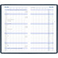 Zakplanner blauw 32 pagina's 2025