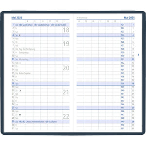 Zakplanner blauw 32 pagina's 2025