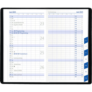 Zakplanner zwart 32 pagina's index gesneden 2025