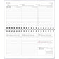 Horizontale kalender mini PP omslag rood 2025