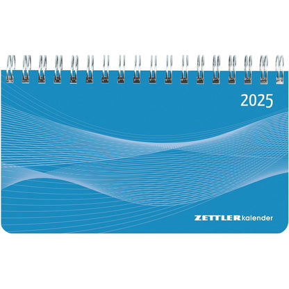 Horizontale kalender mini PP omslag blauw 2025