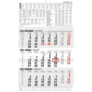 3-maandskalender groot 2025