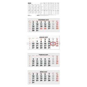 4-maandskalender rood 2025