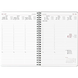 Weekplanner Balacron zwarte A5 ringband 2025