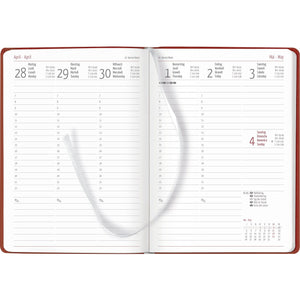 Weekplanner Tucson rood A5 128 pagina's 2025