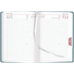 Boekkalender Premium Air blauw-azuur A5 2025