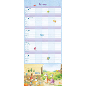 De Little Raven Sock Family Kalender 2025