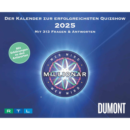 Wie wil er miljonair worden? Dagelijkse scheurkalender 2025