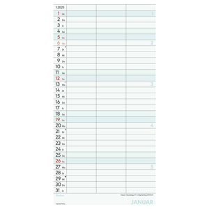 Planner voor 2 XL met 3 kolommen 2025