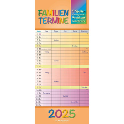 Regenboogfamilieplanner 2025