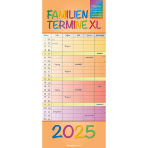 Rainbow XL Familieplanner XL 2025