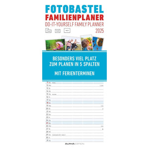 Familieplanner met fotoknutsel 2025