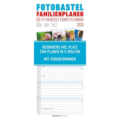 Familieplanner met fotoknutsel 2025