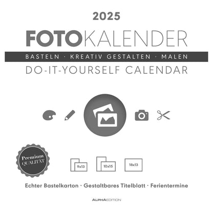 Fotoknutselkalender wit 2025