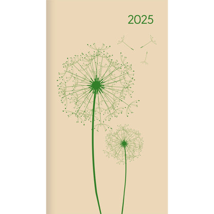 Paardebloemen in miniplannerstijl 2025