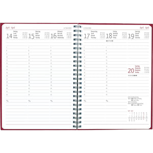 Weekplanner Nature Line Bloemenringband A5 2025