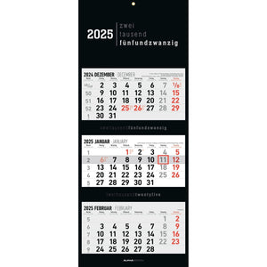 3-maandskalender Zwart 2025