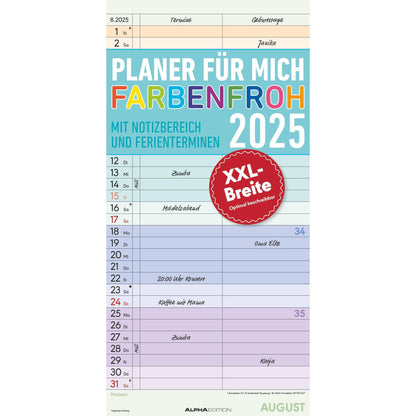 Planner voor mij XL 2025