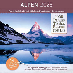 Ansichtkaartkalender Alpen 2025