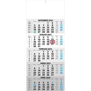 5-maandskalender "Tilburg" Duits grijs/blauw 2025