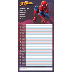 SPIDER-MAN 2025 Familieplanner