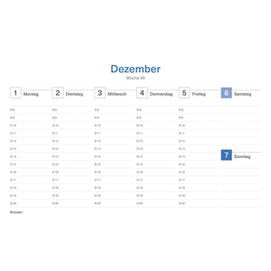 Weekkalender wereldreis 2025