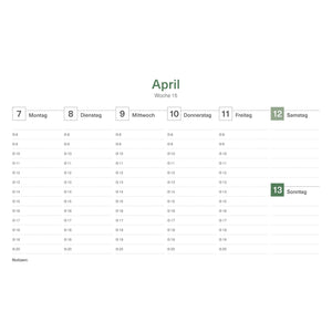 Weekkalender IJsland 2025