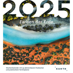 Ansichtkaartkalender Kleuren van de Aarde 2025