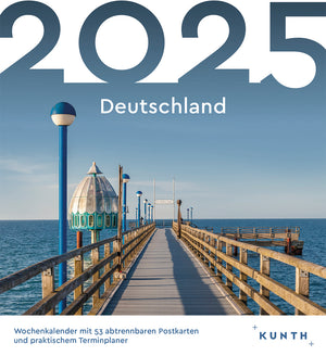 Ansichtkaartkalender Duitsland 2025