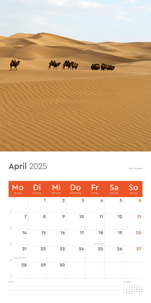 Folderkalender Wanderlust 2025