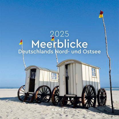 Folder kalender zeezicht - Duits. Noordzee en Baltische Zee 2025