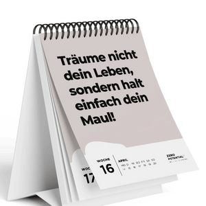 EXTREM Demotivierender Tischkalender 2025 – 52 Wochen