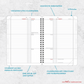 Middelbare school-, school- en studieplanner 2024/2025 DIN A6