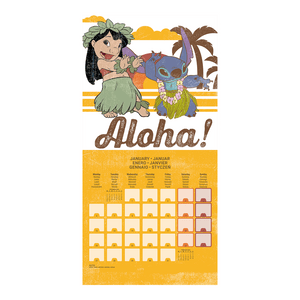 LILO &amp; STITCH kalender 2025 - 30 x 60 cm