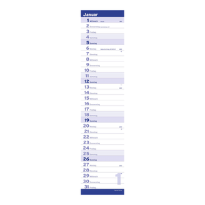 Notitiekalender XL BLAUW 2025