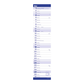 Notitiekalender XL BLAUW 2025